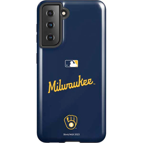 MLB Milwaukee Brewers Alternate/Away Jersey Galaxy S21 5G Pro Case