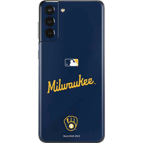 MLB Milwaukee Brewers Alternate/Away Jersey Galaxy S21 Plus 5G Skin