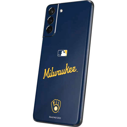 MLB Milwaukee Brewers Alternate/Away Jersey Galaxy S21 Plus 5G Skin