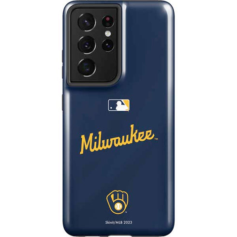MLB Milwaukee Brewers Alternate/Away Jersey Galaxy S21 Ultra 5G Pro Case