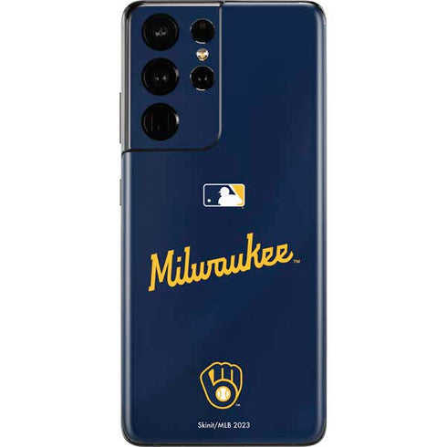 MLB Milwaukee Brewers Alternate/Away Jersey Galaxy S21 Ultra 5G Skin