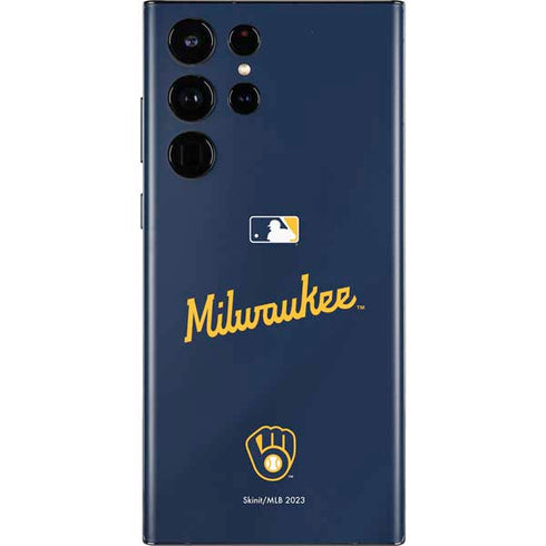 MLB Milwaukee Brewers Alternate/Away Jersey Galaxy S22 Ultra Skin