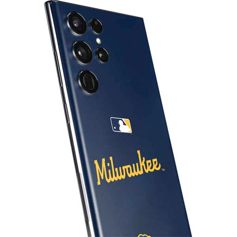 MLB Milwaukee Brewers Alternate/Away Jersey Galaxy S22 Ultra Skin