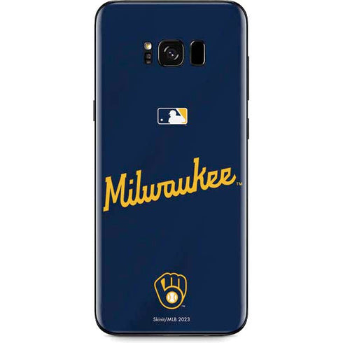 MLB Milwaukee Brewers Alternate/Away Jersey Galaxy S8 Plus Skin
