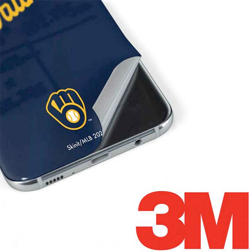 MLB Milwaukee Brewers Alternate/Away Jersey Galaxy S8 Plus Skin