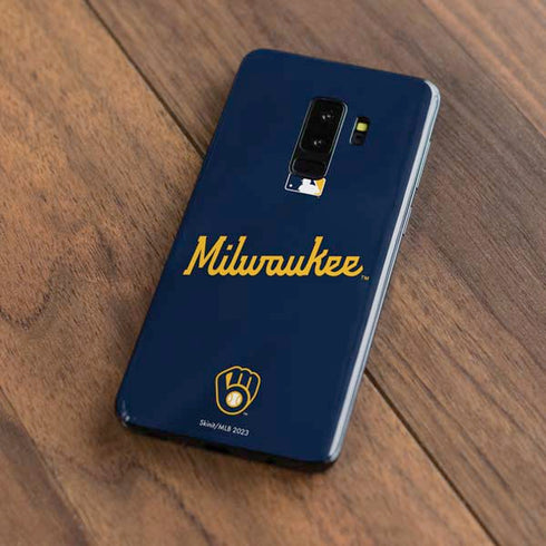 MLB Milwaukee Brewers Alternate/Away Jersey Galaxy S9 Plus Skin