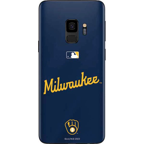 MLB Milwaukee Brewers Alternate/Away Jersey Galaxy S9 Skin