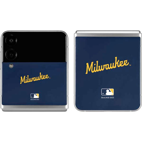 MLB Milwaukee Brewers Alternate/Away Jersey Galaxy Z Flip4 5G Skin