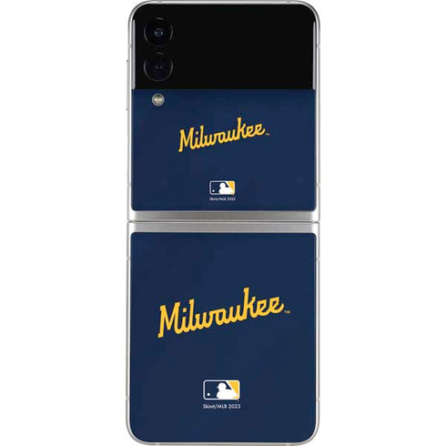 MLB Milwaukee Brewers Alternate/Away Jersey Galaxy Z Flip4 5G Skin