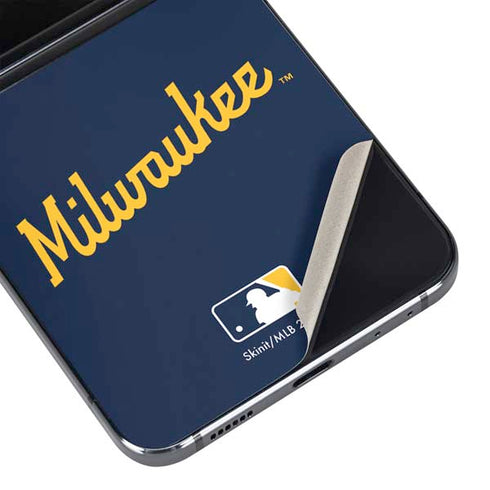 MLB Milwaukee Brewers Alternate/Away Jersey Galaxy Z Flip5 5G Skin