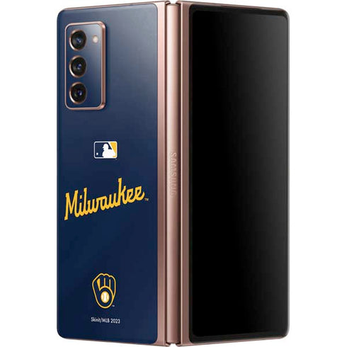 MLB Milwaukee Brewers Alternate/Away Jersey Galaxy Z Fold2 5G Skin