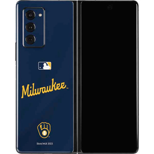 MLB Milwaukee Brewers Alternate/Away Jersey Galaxy Z Fold2 5G Skin