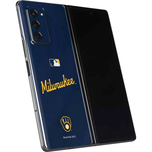 MLB Milwaukee Brewers Alternate/Away Jersey Galaxy Z Fold2 5G Skin
