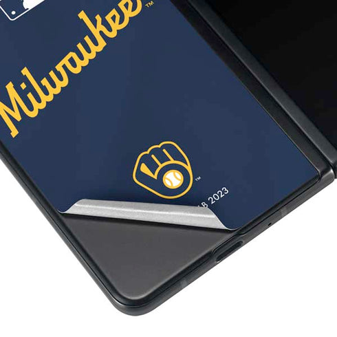 MLB Milwaukee Brewers Alternate/Away Jersey Galaxy Z Fold3 5G Skin