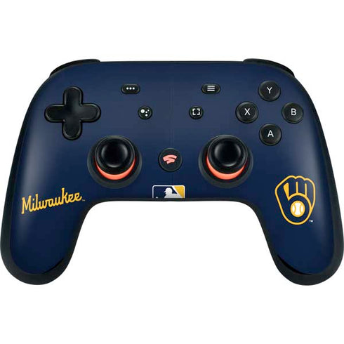 MLB Milwaukee Brewers Alternate/Away Jersey Google Stadia Controller Skin