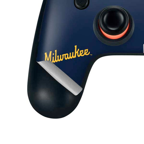 MLB Milwaukee Brewers Alternate/Away Jersey Google Stadia Controller Skin