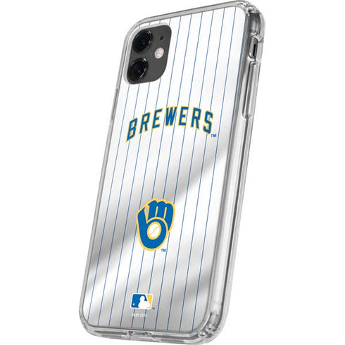 MLB Milwaukee Brewers Alternate/Away Jersey iPhone 11 Clear Case