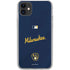 MLB Milwaukee Brewers Alternate/Away Jersey iPhone 11 Clear Case