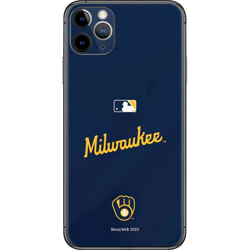 MLB Milwaukee Brewers Alternate/Away Jersey iPhone 11 Pro Max Skin