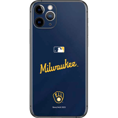 MLB Milwaukee Brewers Alternate/Away Jersey iPhone 11 Pro Skin