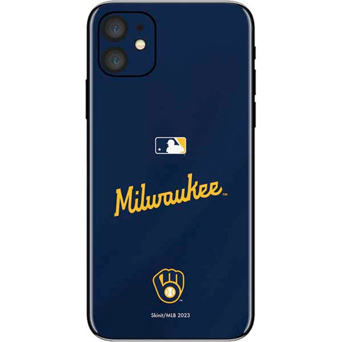 MLB Milwaukee Brewers Alternate/Away Jersey iPhone 11 Skin