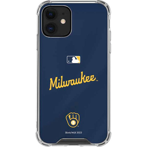 MLB Milwaukee Brewers Alternate/Away Jersey iPhone 12 Mini Clear Case
