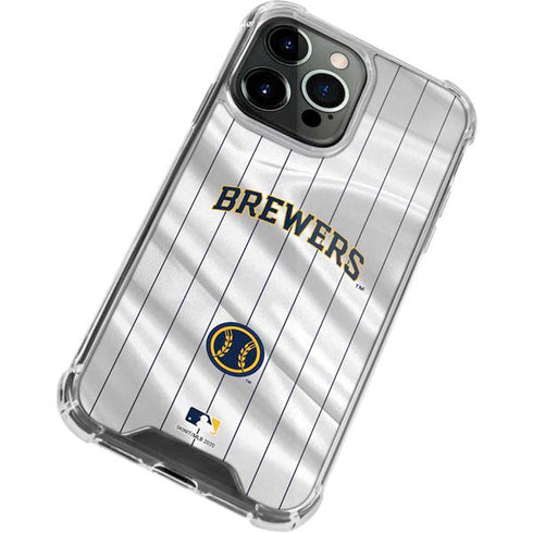 MLB Milwaukee Brewers Alternate/Away Jersey iPhone 13 Pro Clear Case