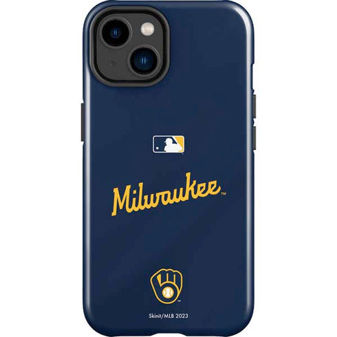MLB Milwaukee Brewers Alternate/Away Jersey iPhone 15 Plus Impact Case