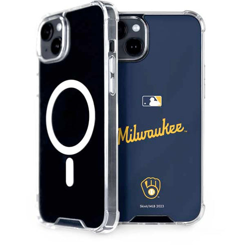 MLB Milwaukee Brewers Alternate/Away Jersey iPhone 15 Plus MagSafe Case