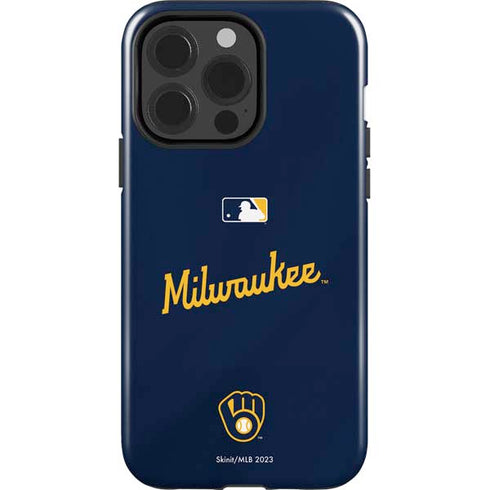 MLB Milwaukee Brewers Alternate/Away Jersey iPhone 15 Pro Impact Case