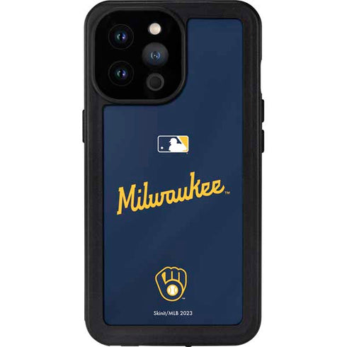 MLB Milwaukee Brewers Alternate/Away Jersey iPhone 14 Pro Max Waterproof Case