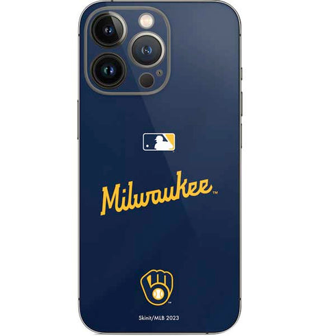 MLB Milwaukee Brewers Alternate/Away Jersey iPhone 14 Pro Skin