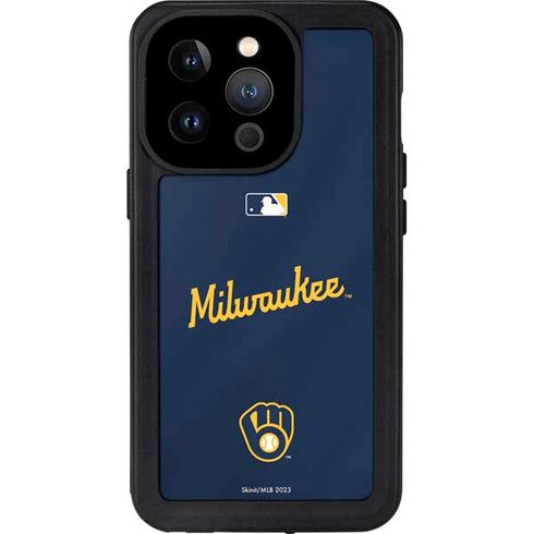 MLB Milwaukee Brewers Alternate/Away Jersey iPhone 15 Pro Waterproof Case