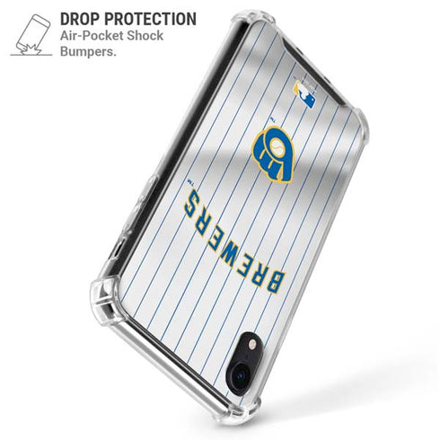 MLB Milwaukee Brewers Alternate/Away Jersey iPhone XR Clear Case
