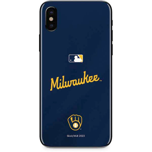 MLB Milwaukee Brewers Alternate/Away Jersey iPhone XS Max Skin