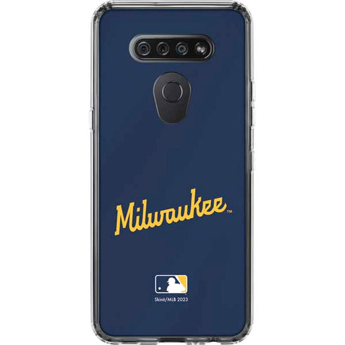 MLB Milwaukee Brewers Alternate/Away Jersey LG K51/Q51 Clear Case