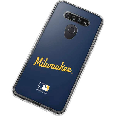 MLB Milwaukee Brewers Alternate/Away Jersey LG K51/Q51 Clear Case