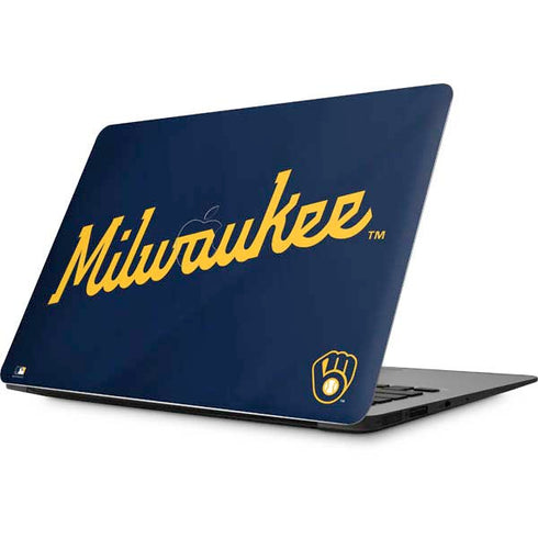 MLB Milwaukee Brewers Alternate/Away Jersey Apple MacBook Skin