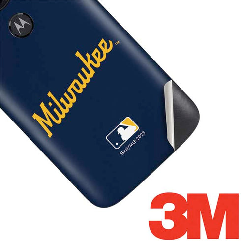 MLB Milwaukee Brewers Alternate/Away Jersey Moto E5 Play Skin