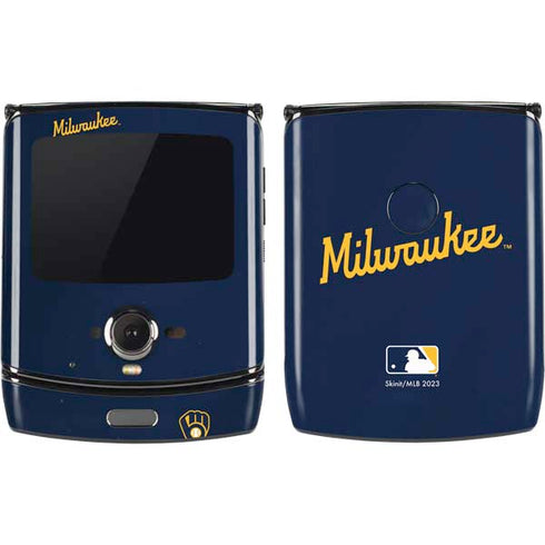 MLB Milwaukee Brewers Alternate/Away Jersey Motorola RAZR Skin