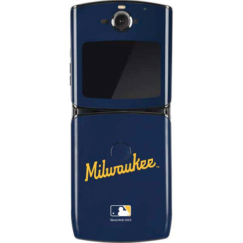 MLB Milwaukee Brewers Alternate/Away Jersey Motorola RAZR Skin