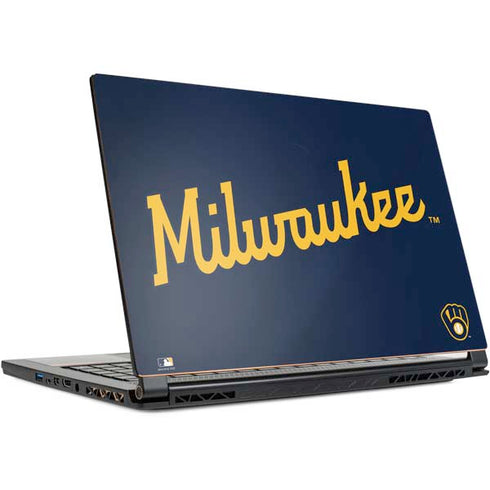 MLB Milwaukee Brewers Alternate/Away Jersey MSI GS65 Stealth Laptop Skin