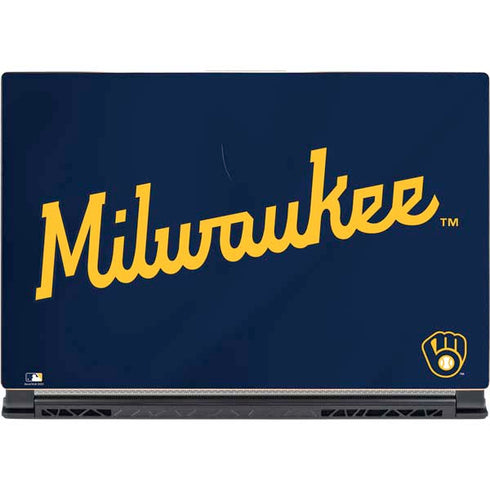 MLB Milwaukee Brewers Alternate/Away Jersey MSI GS65 Stealth Laptop Skin
