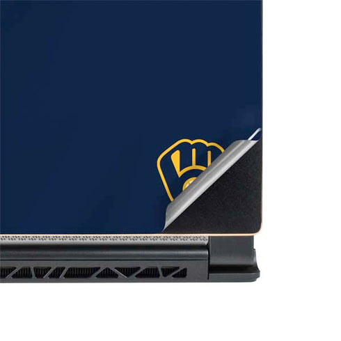 MLB Milwaukee Brewers Alternate/Away Jersey MSI GS65 Stealth Laptop Skin
