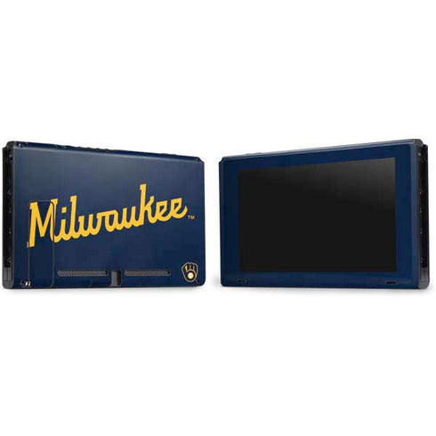 MLB Milwaukee Brewers Alternate/Away Jersey Nintendo Switch Bundle Skin