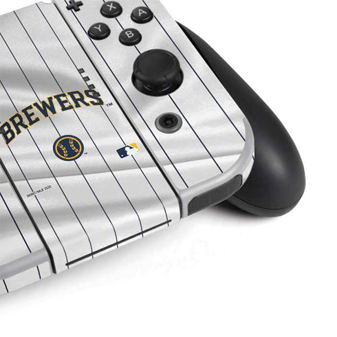 MLB Milwaukee Brewers Alternate/Away Jersey Nintendo Switch OLED (2021) Skin