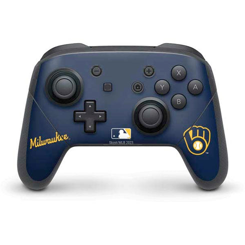 MLB Milwaukee Brewers Alternate/Away Jersey Nintendo Switch Pro Controller Skin