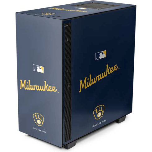MLB Milwaukee Brewers Alternate/Away Jersey NZXT H510 Compact ATX Mid-Tower Case Skin