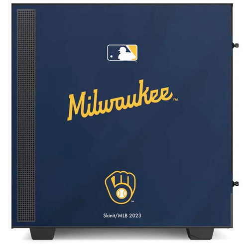 MLB Milwaukee Brewers Alternate/Away Jersey NZXT H510 Compact ATX Mid-Tower Case Skin
