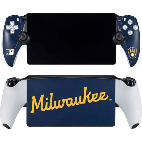 MLB Milwaukee Brewers Alternate/Away Jersey PlayStation Portal Remote Player Skin